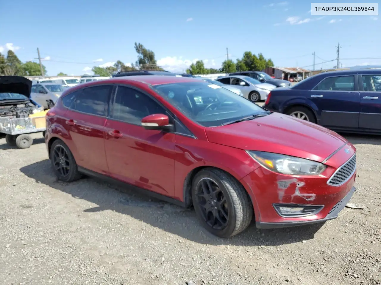 2016 Ford Focus Se VIN: 1FADP3K24GL369844 Lot: 56978635