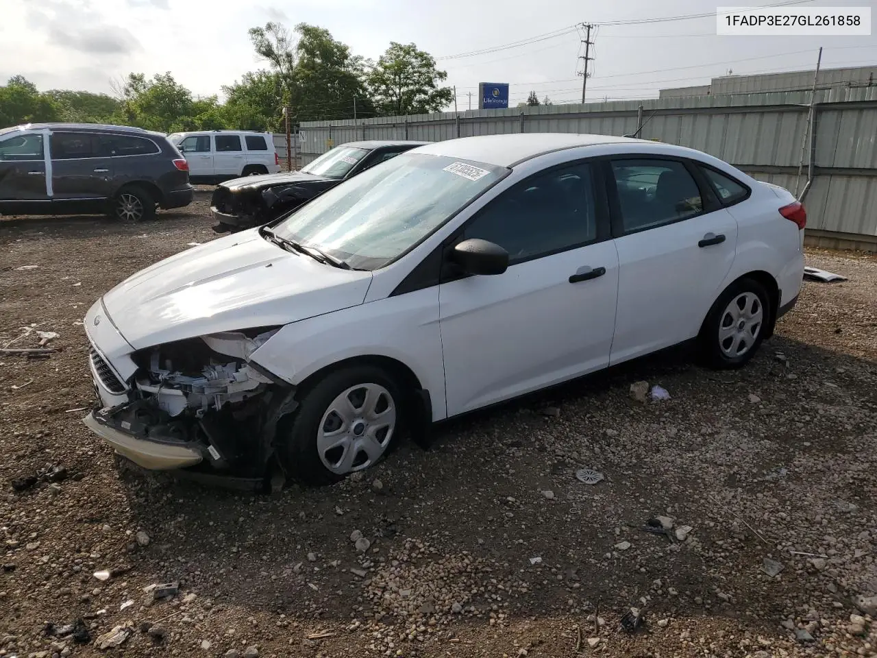 2016 Ford Focus S VIN: 1FADP3E27GL261858 Lot: 61305525