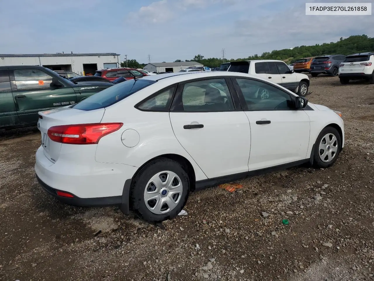 2016 Ford Focus S VIN: 1FADP3E27GL261858 Lot: 61305525