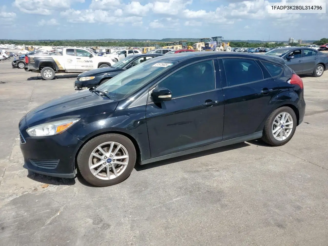 2016 Ford Focus Se VIN: 1FADP3K28GL314796 Lot: 61975605