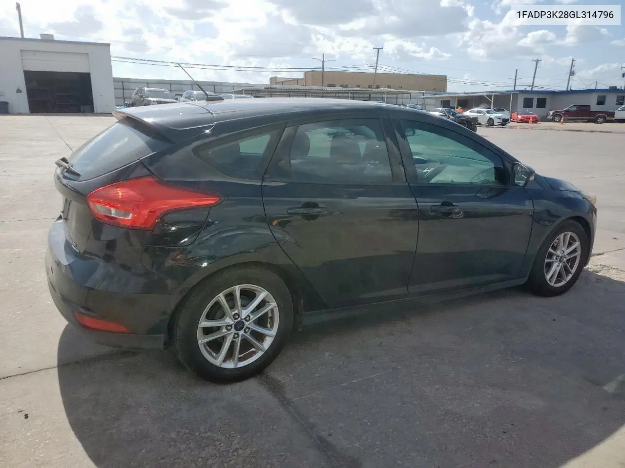 2016 Ford Focus Se VIN: 1FADP3K28GL314796 Lot: 61975605