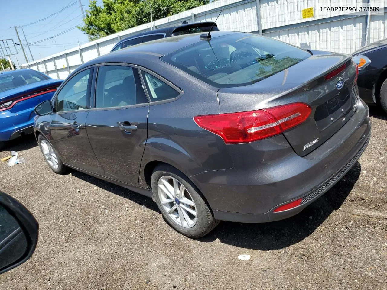 2016 Ford Focus Se VIN: 1FADP3F29GL373589 Lot: 62149405