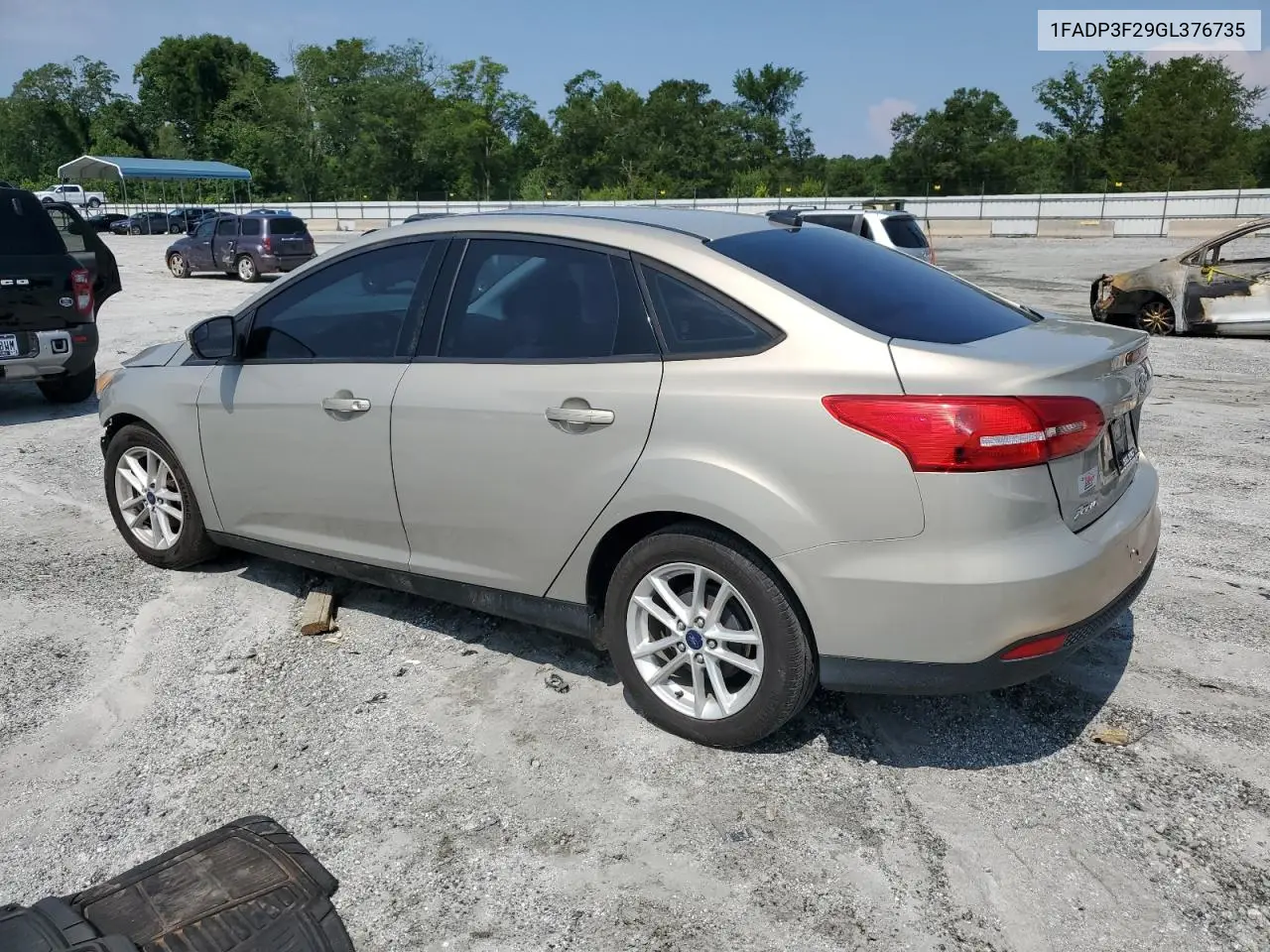2016 Ford Focus Se VIN: 1FADP3F29GL376735 Lot: 62519985