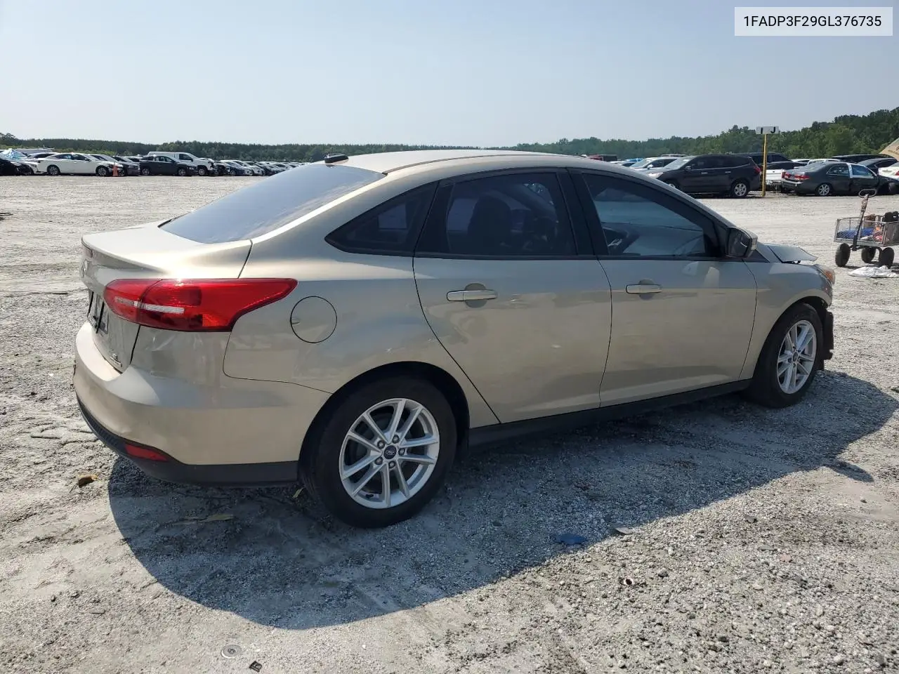 2016 Ford Focus Se VIN: 1FADP3F29GL376735 Lot: 62519985