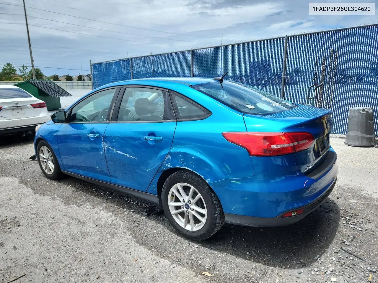 2016 Ford Focus Se VIN: 1FADP3F26GL304620 Lot: 62922065