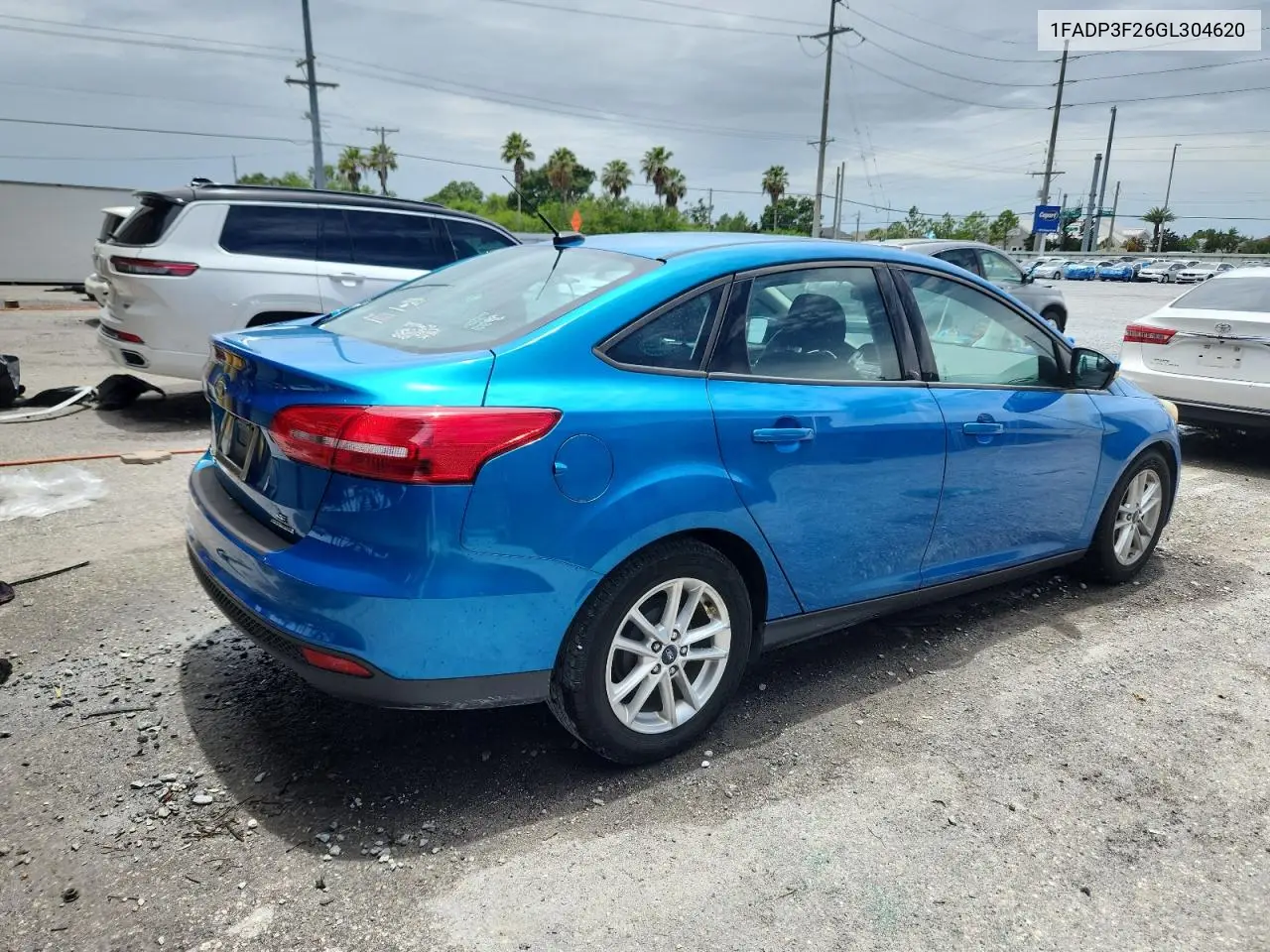 2016 Ford Focus Se VIN: 1FADP3F26GL304620 Lot: 62922065