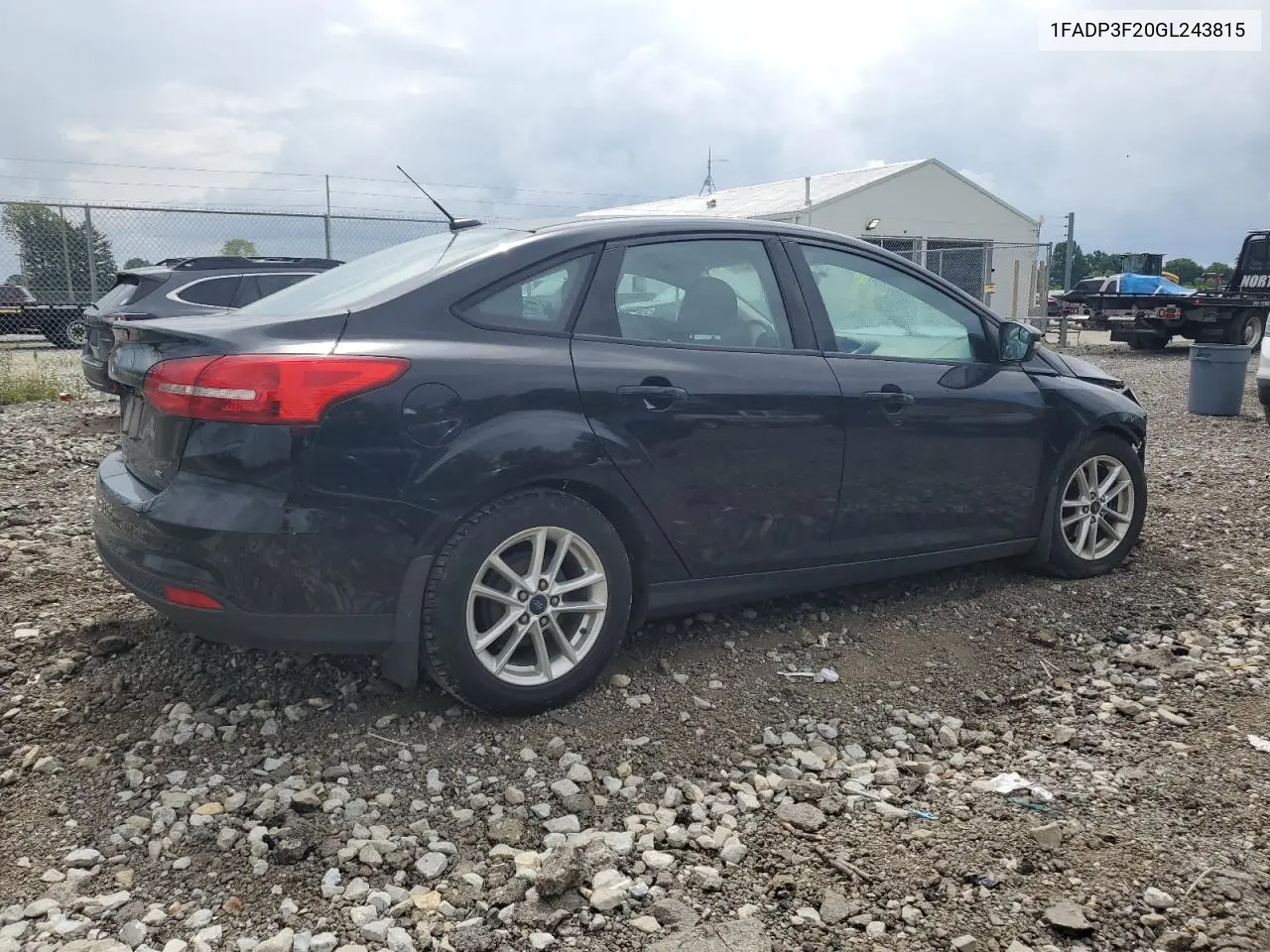 2016 Ford Focus Se VIN: 1FADP3F20GL243815 Lot: 62945825