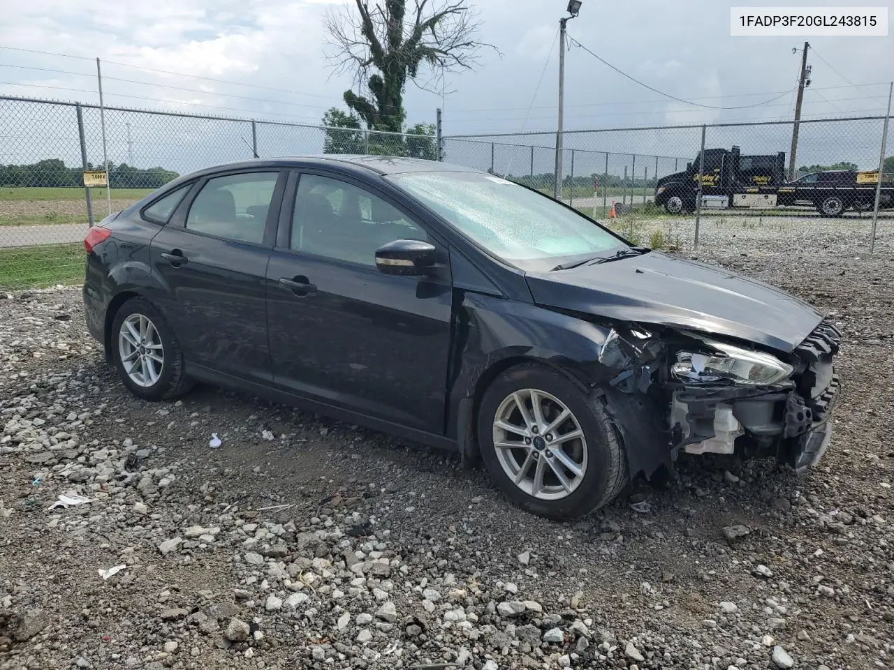 2016 Ford Focus Se VIN: 1FADP3F20GL243815 Lot: 62945825