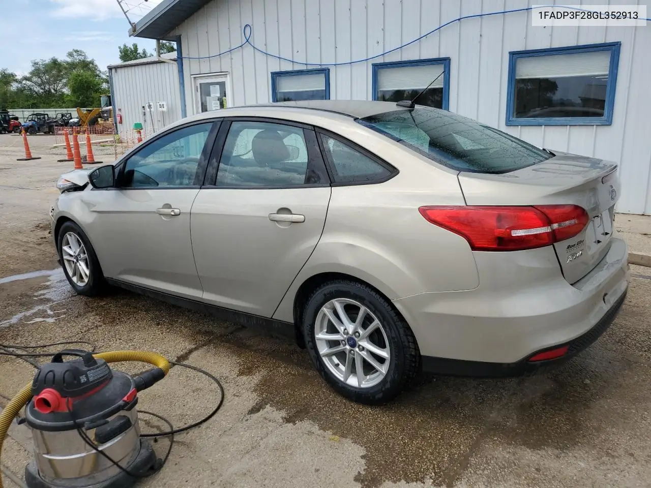 2016 Ford Focus Se VIN: 1FADP3F28GL352913 Lot: 63055955