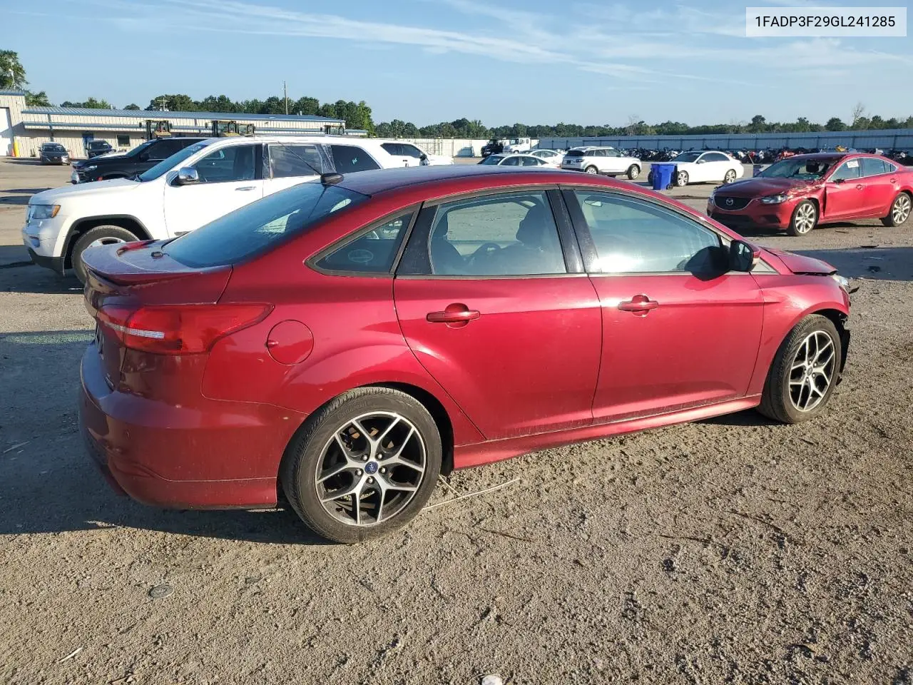 2016 Ford Focus Se VIN: 1FADP3F29GL241285 Lot: 63060645