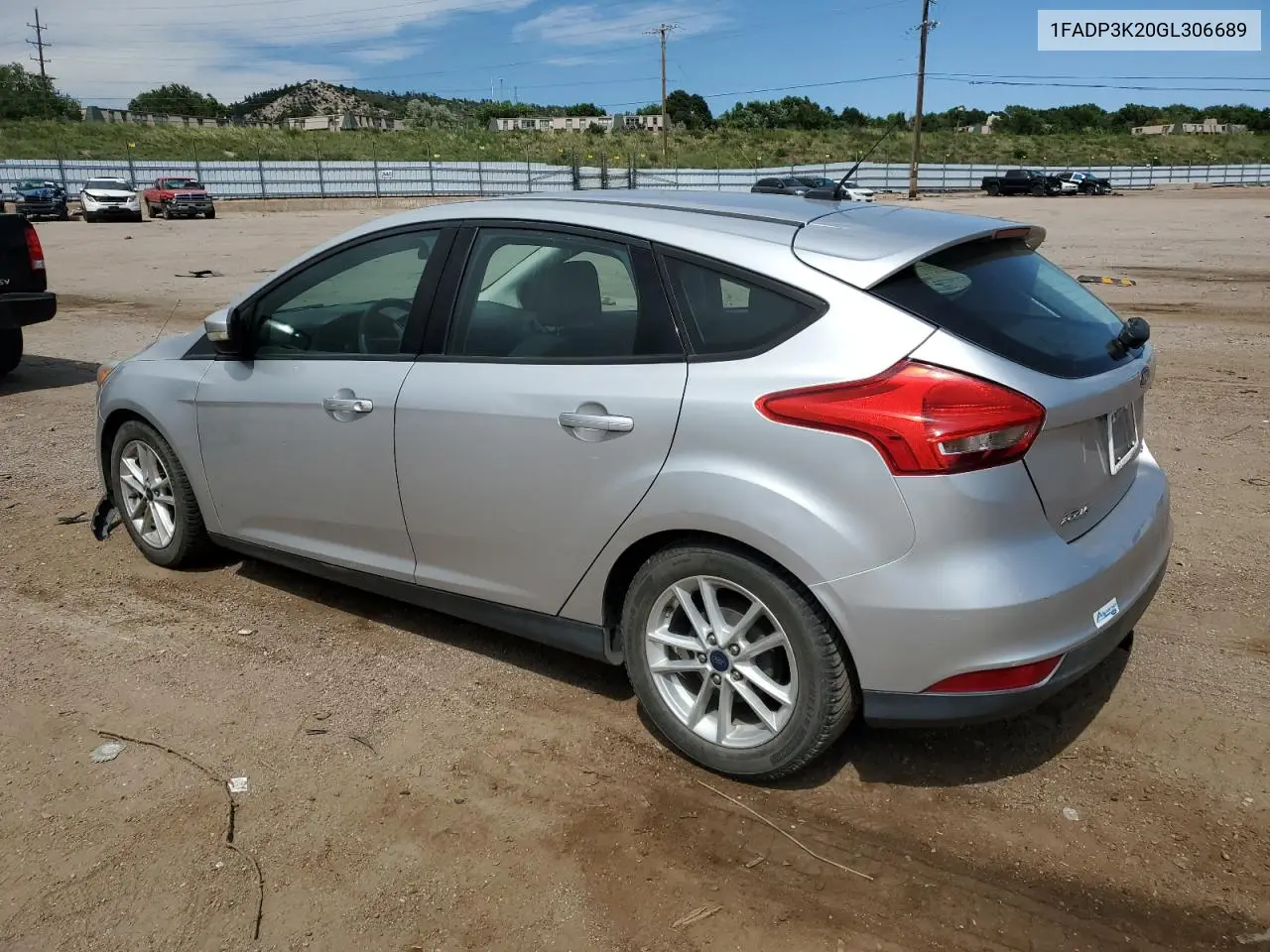 2016 Ford Focus Se VIN: 1FADP3K20GL306689 Lot: 63282005