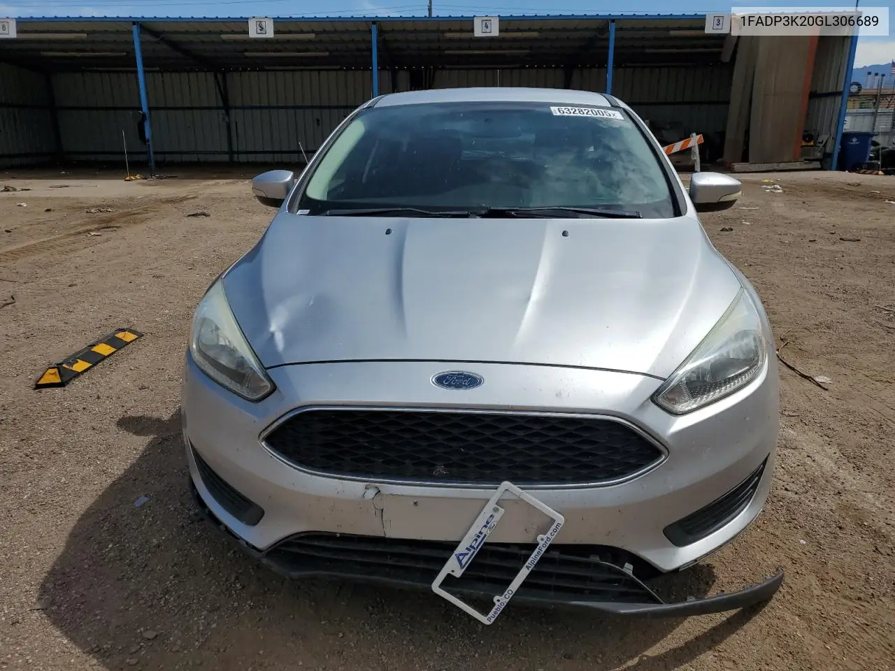 2016 Ford Focus Se VIN: 1FADP3K20GL306689 Lot: 63282005