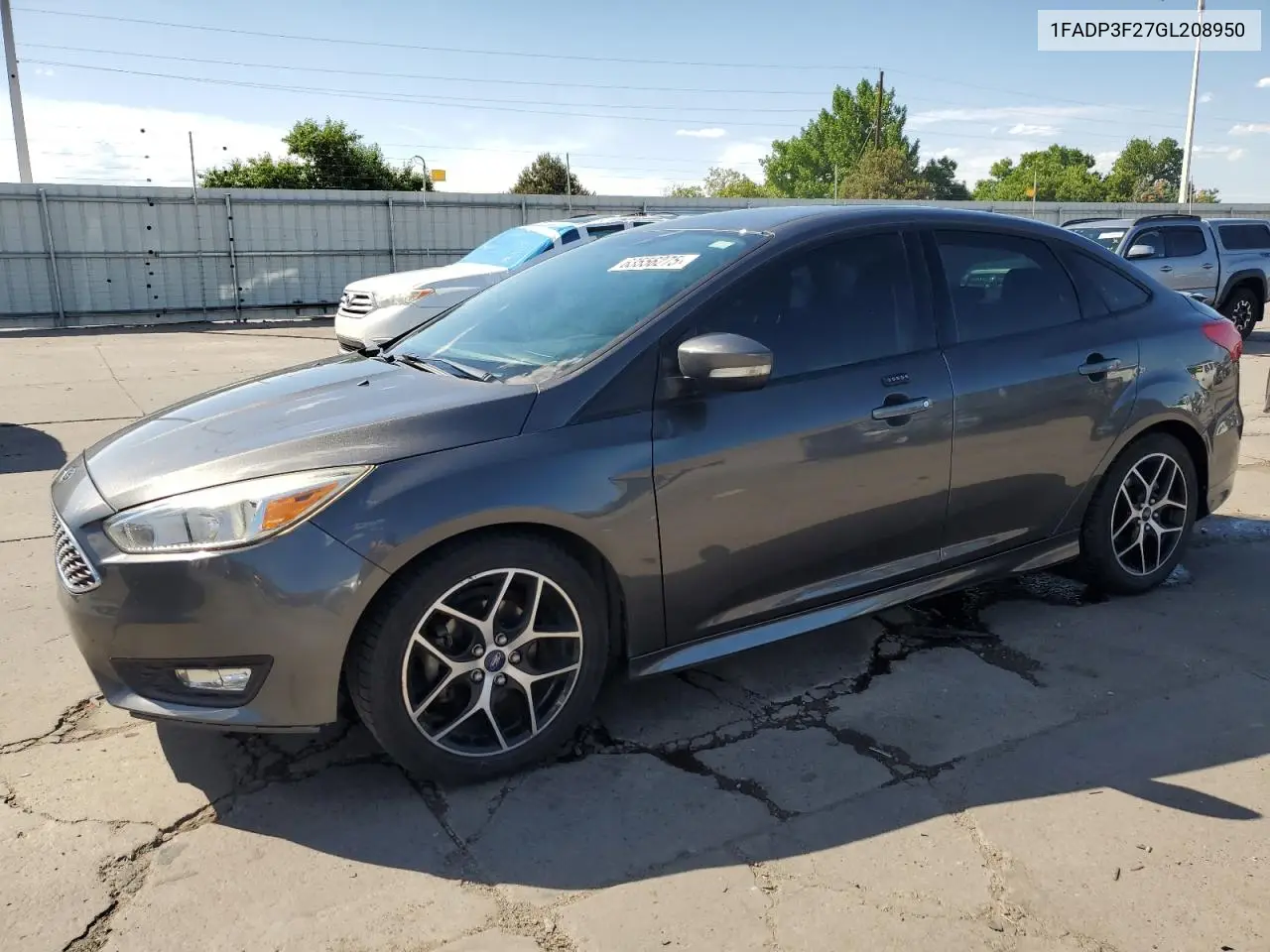 2016 Ford Focus Se VIN: 1FADP3F27GL208950 Lot: 63556275