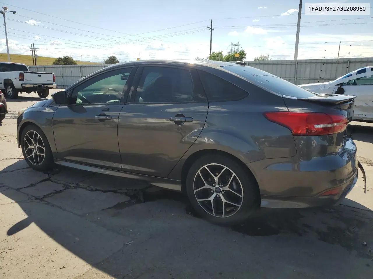 2016 Ford Focus Se VIN: 1FADP3F27GL208950 Lot: 63556275