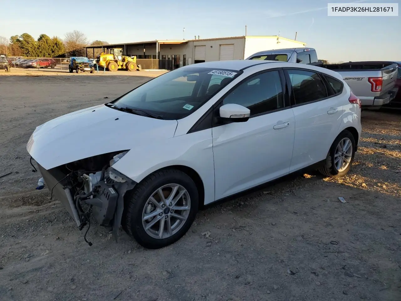 2017 Ford Focus Se VIN: 1FADP3K26HL281671 Lot: 45180515