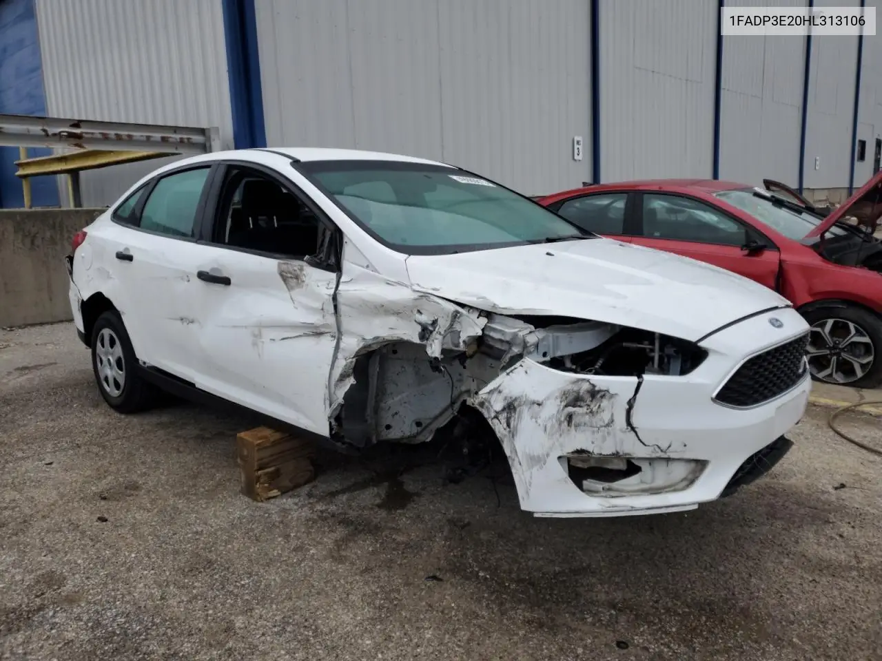 2017 Ford Focus S VIN: 1FADP3E20HL313106 Lot: 49986815