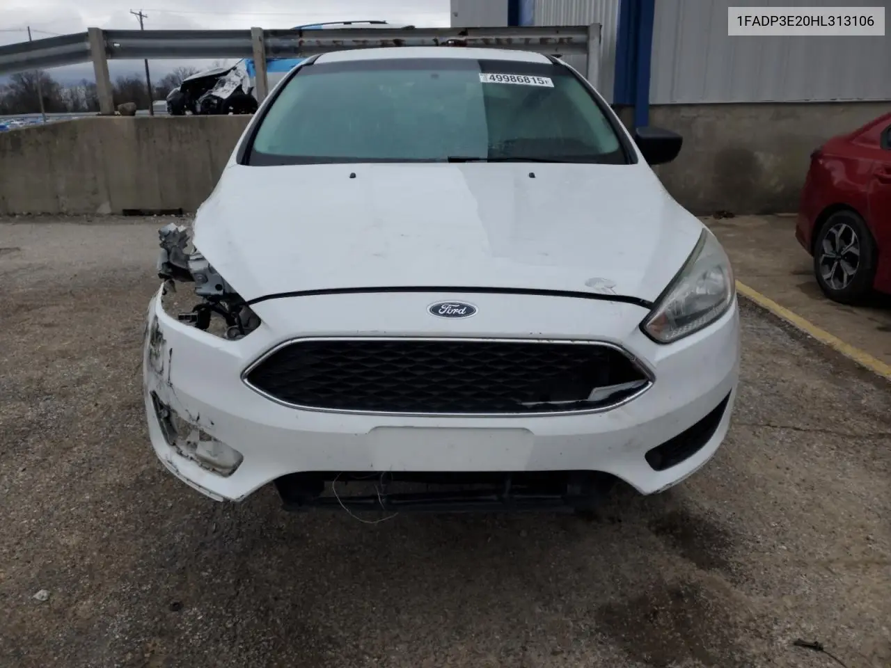 2017 Ford Focus S VIN: 1FADP3E20HL313106 Lot: 49986815