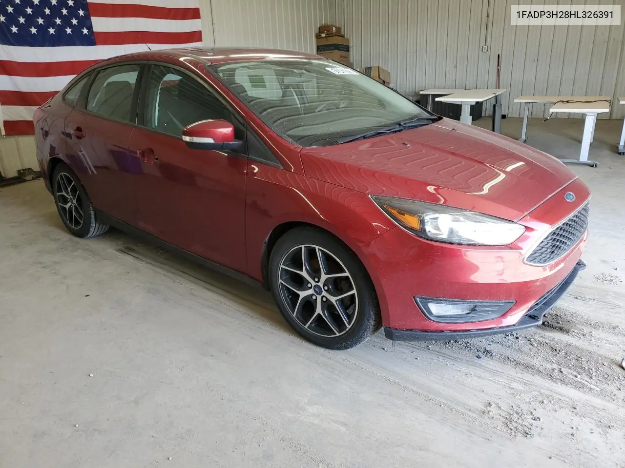 2017 Ford Focus Sel VIN: 1FADP3H28HL326391 Lot: 51043875