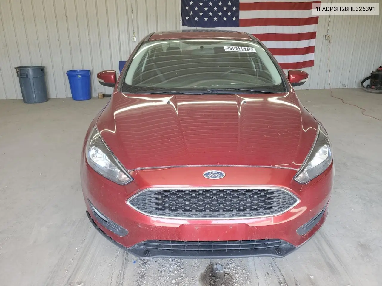 2017 Ford Focus Sel VIN: 1FADP3H28HL326391 Lot: 51043875