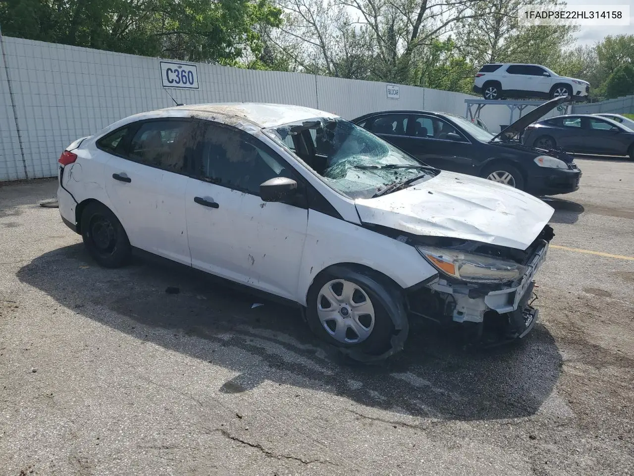 2017 Ford Focus S VIN: 1FADP3E22HL314158 Lot: 54556845