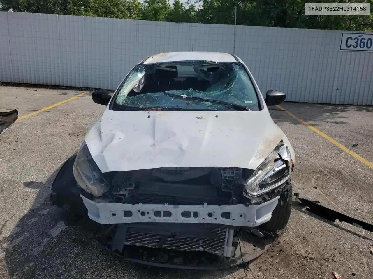 2017 Ford Focus S VIN: 1FADP3E22HL314158 Lot: 54556845