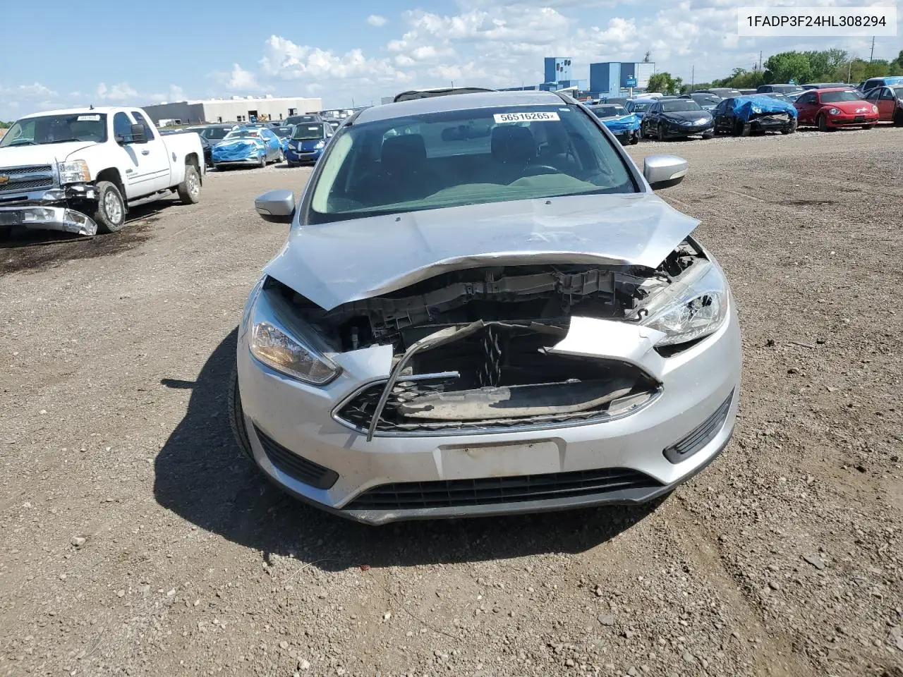 2017 Ford Focus Se VIN: 1FADP3F24HL308294 Lot: 56516265