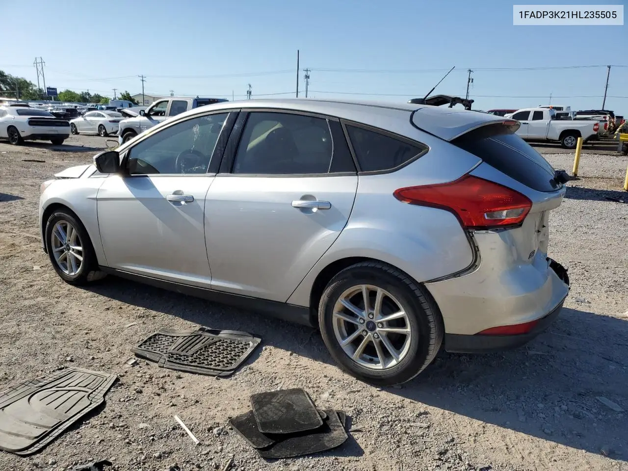 2017 Ford Focus Se VIN: 1FADP3K21HL235505 Lot: 56586275