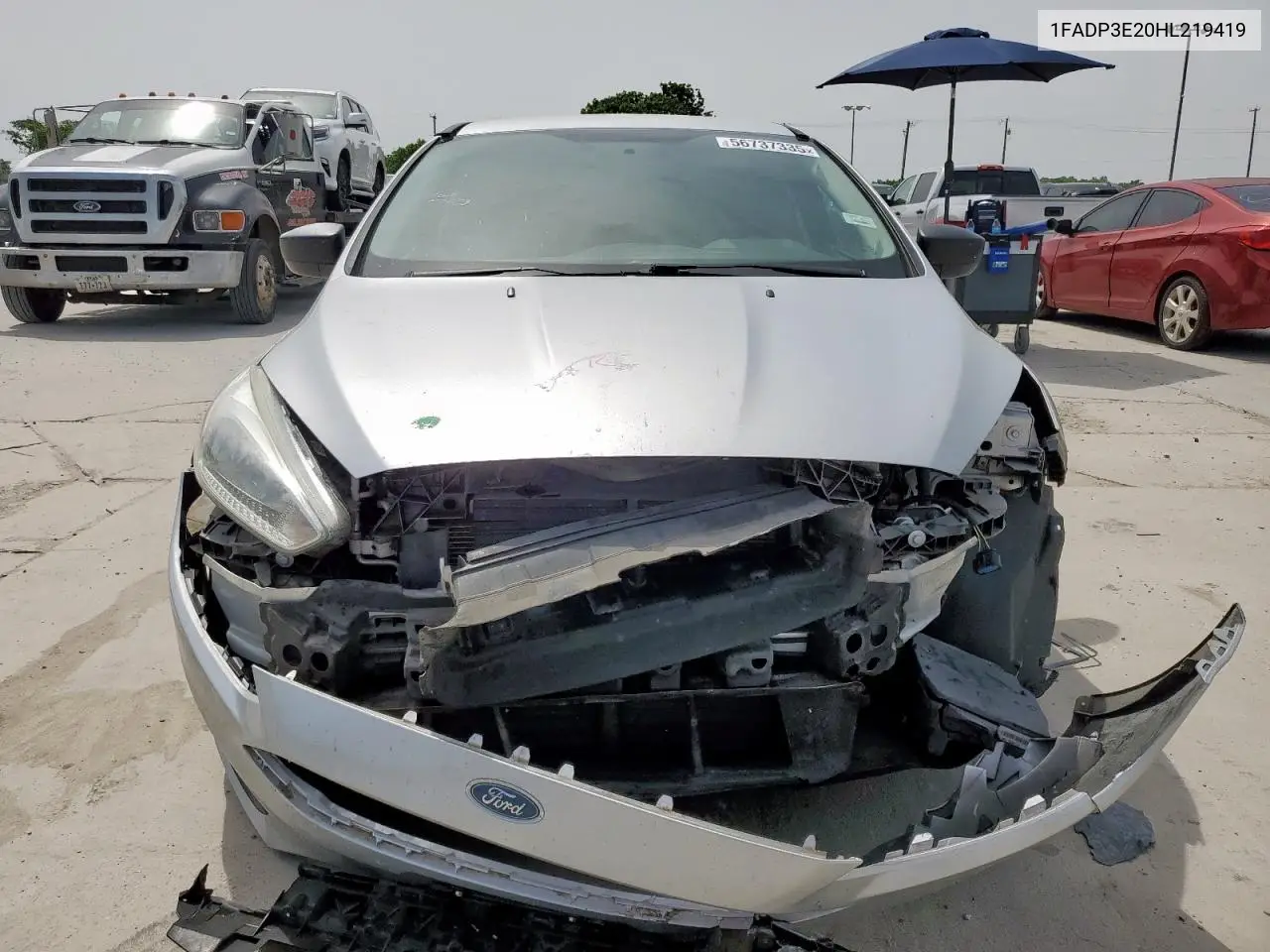 2017 Ford Focus S VIN: 1FADP3E20HL219419 Lot: 56737335