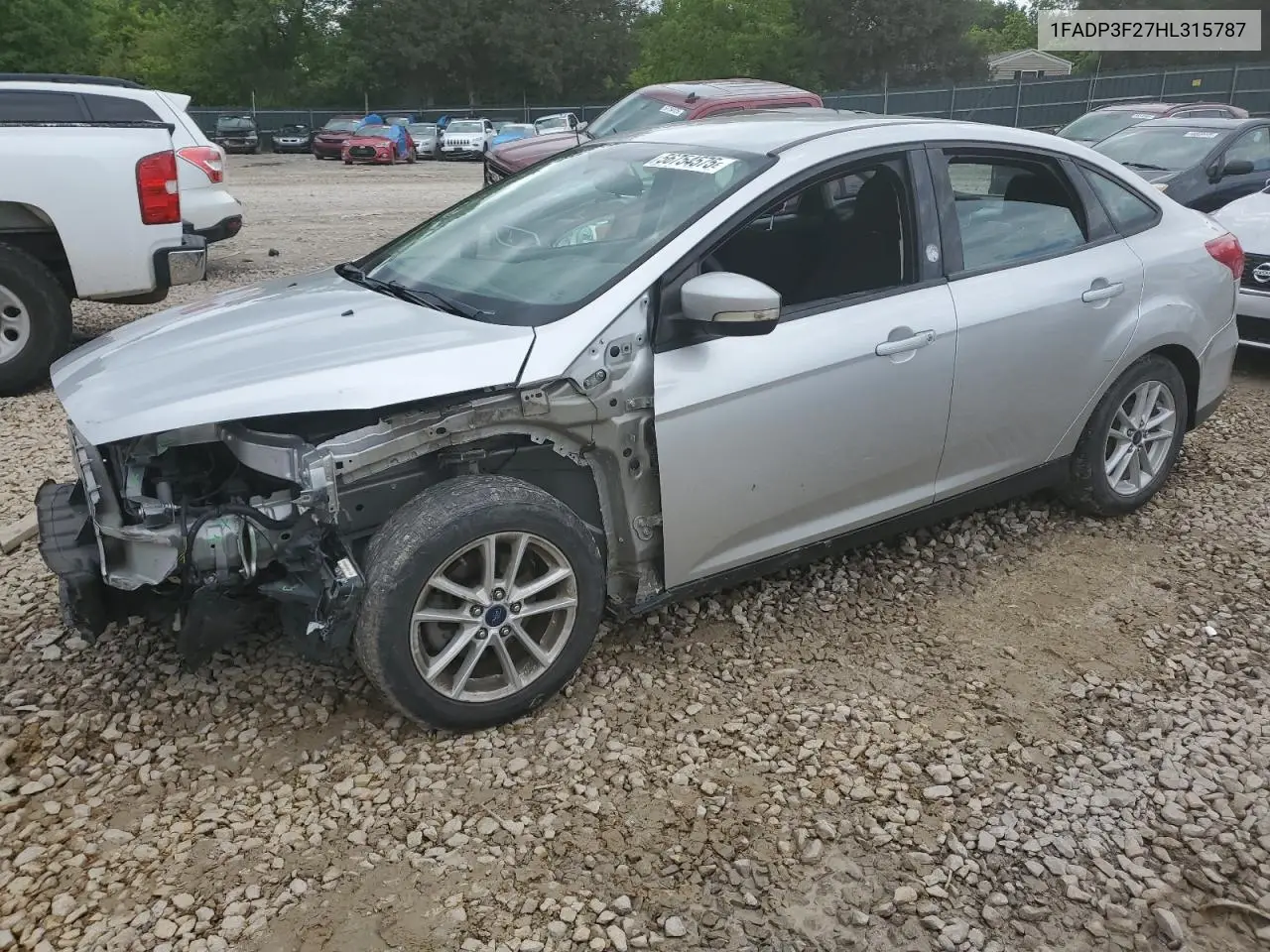 2017 Ford Focus Se VIN: 1FADP3F27HL315787 Lot: 56754575