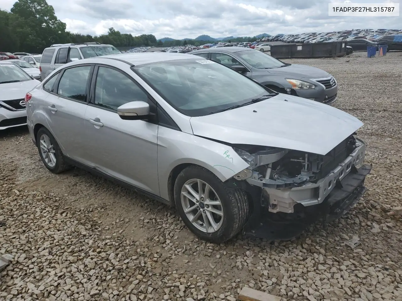 2017 Ford Focus Se VIN: 1FADP3F27HL315787 Lot: 56754575