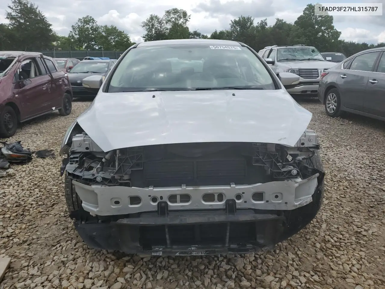 2017 Ford Focus Se VIN: 1FADP3F27HL315787 Lot: 56754575