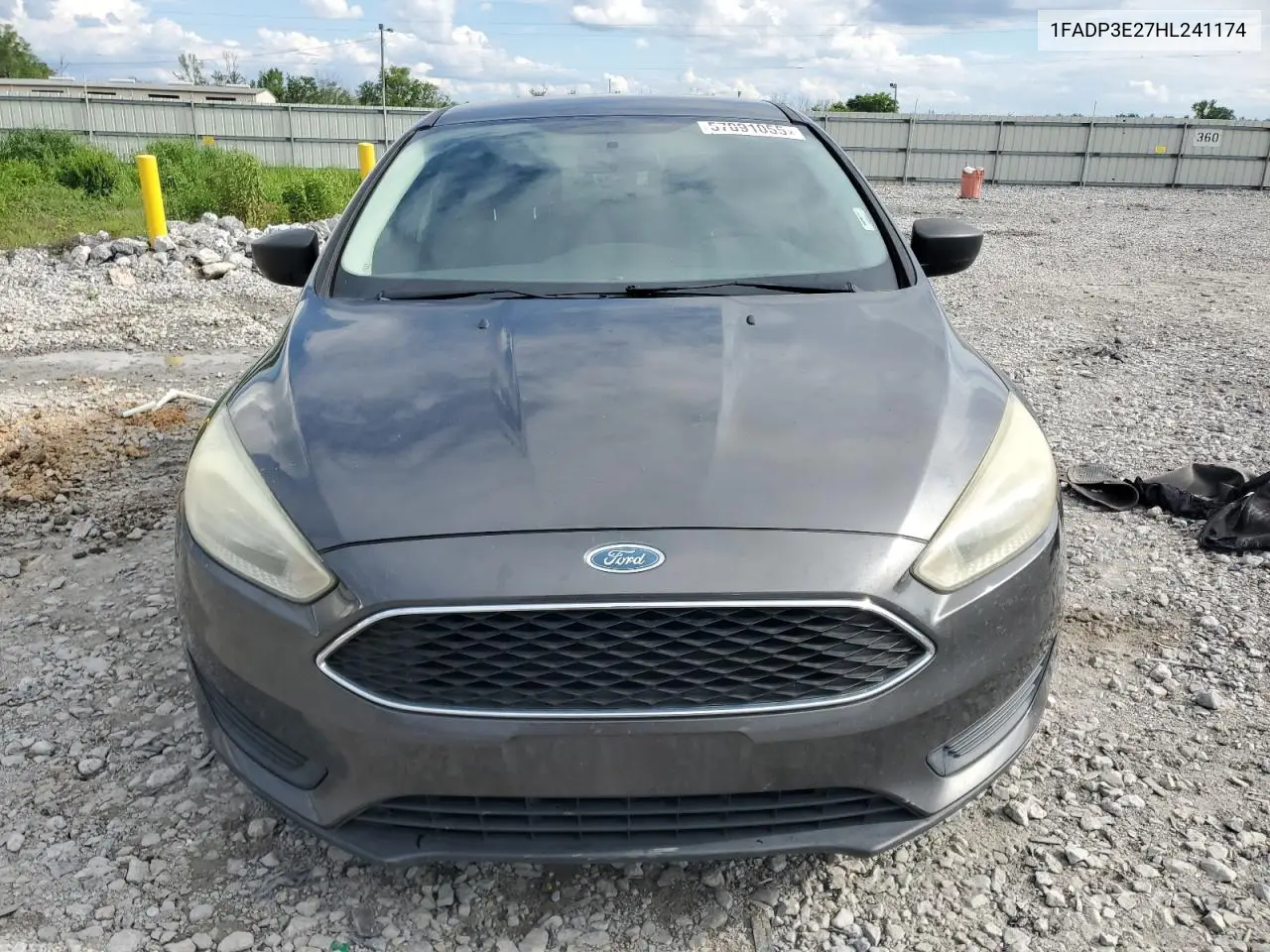 2017 Ford Focus S VIN: 1FADP3E27HL241174 Lot: 57091055