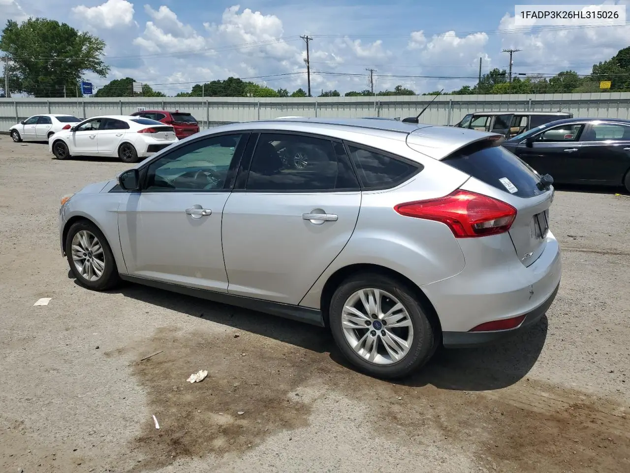 2017 Ford Focus Se VIN: 1FADP3K26HL315026 Lot: 63501455