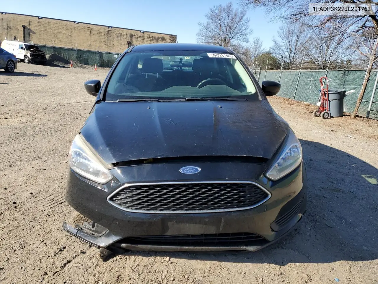 2018 Ford Focus Se VIN: 1FADP3K27JL291762 Lot: 50851165
