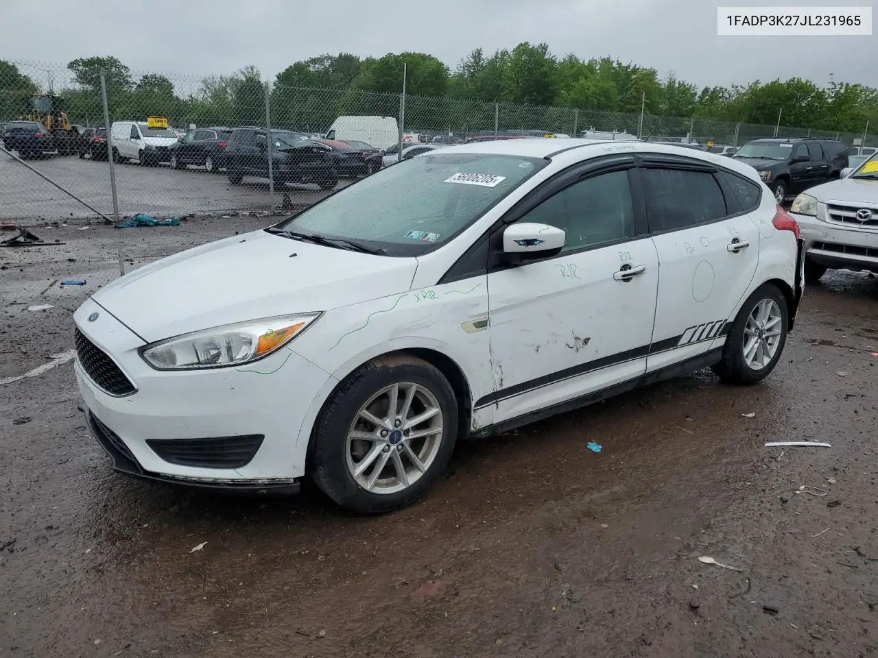 2018 Ford Focus Se VIN: 1FADP3K27JL231965 Lot: 56006205