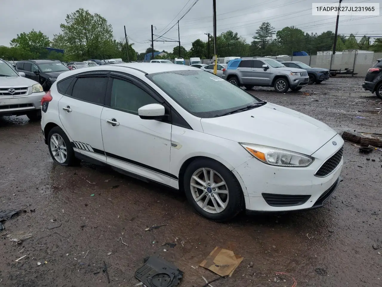2018 Ford Focus Se VIN: 1FADP3K27JL231965 Lot: 56006205