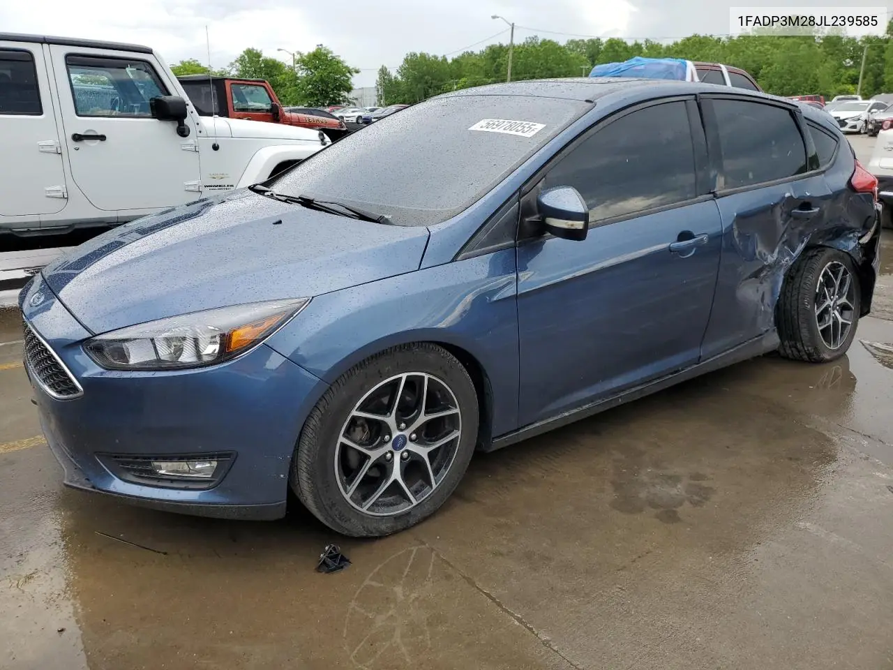 2018 Ford Focus Sel VIN: 1FADP3M28JL239585 Lot: 56978055