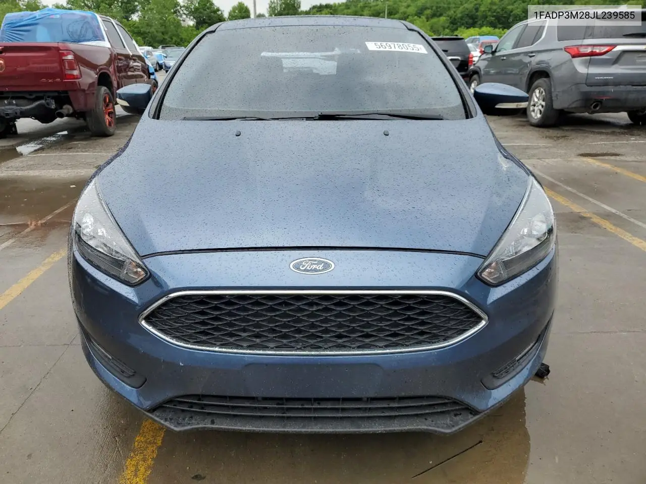 2018 Ford Focus Sel VIN: 1FADP3M28JL239585 Lot: 56978055