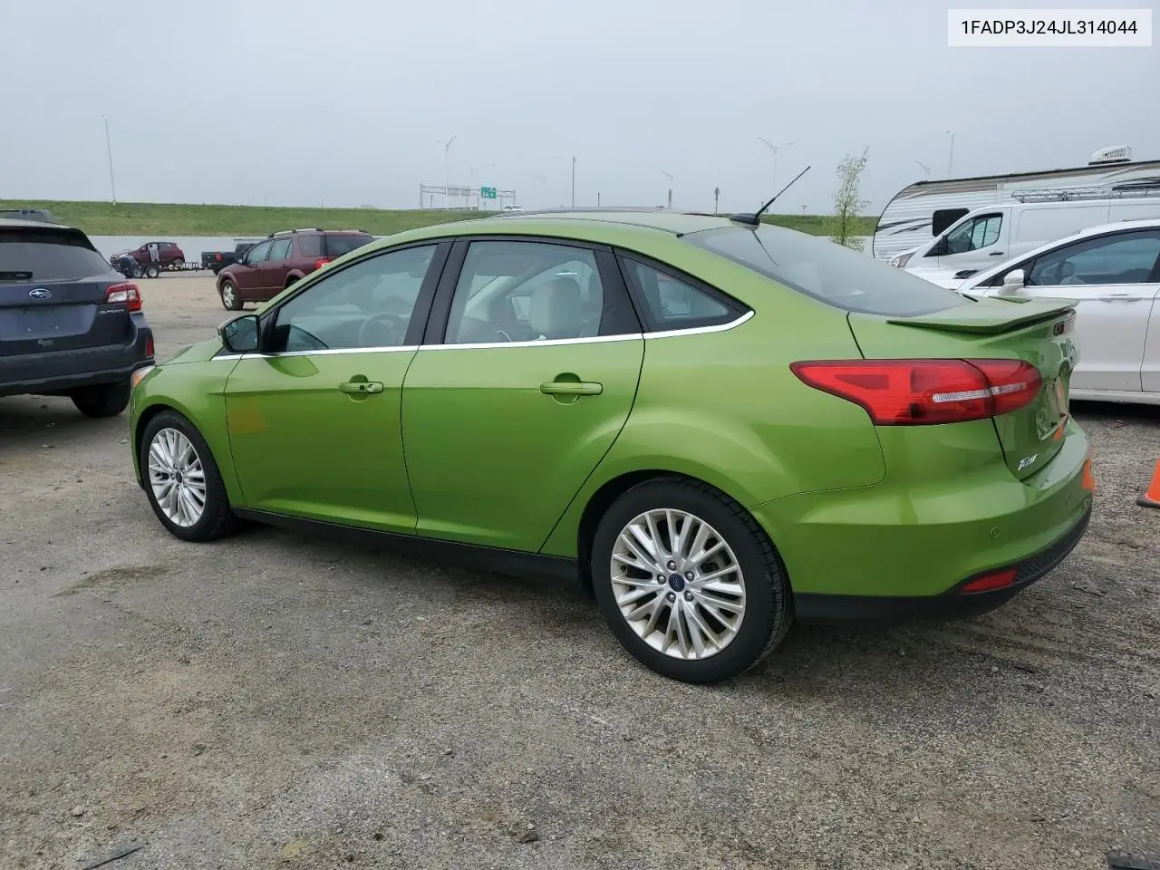 2018 Ford Focus Titanium VIN: 1FADP3J24JL314044 Lot: 57130285