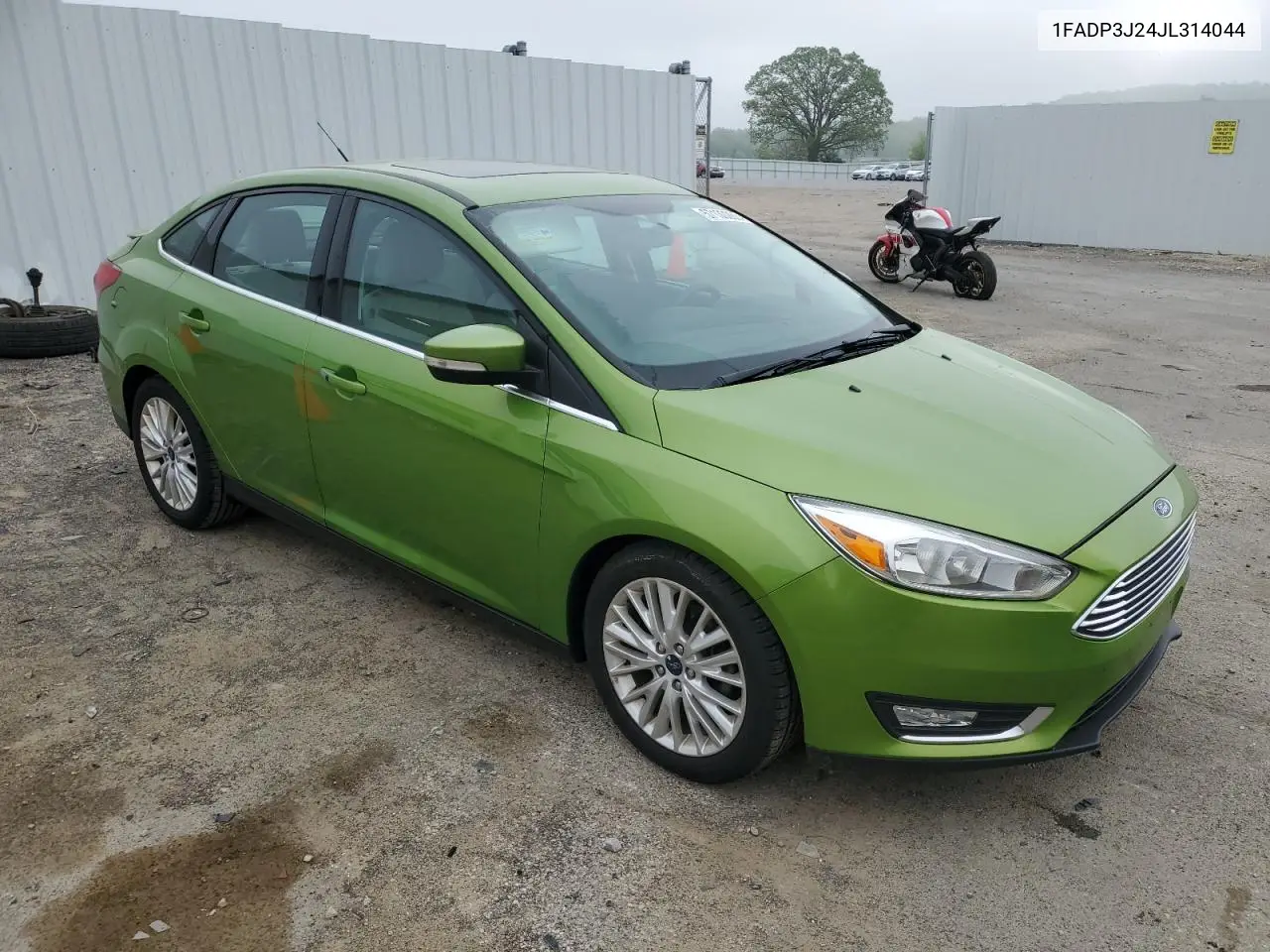 2018 Ford Focus Titanium VIN: 1FADP3J24JL314044 Lot: 57130285