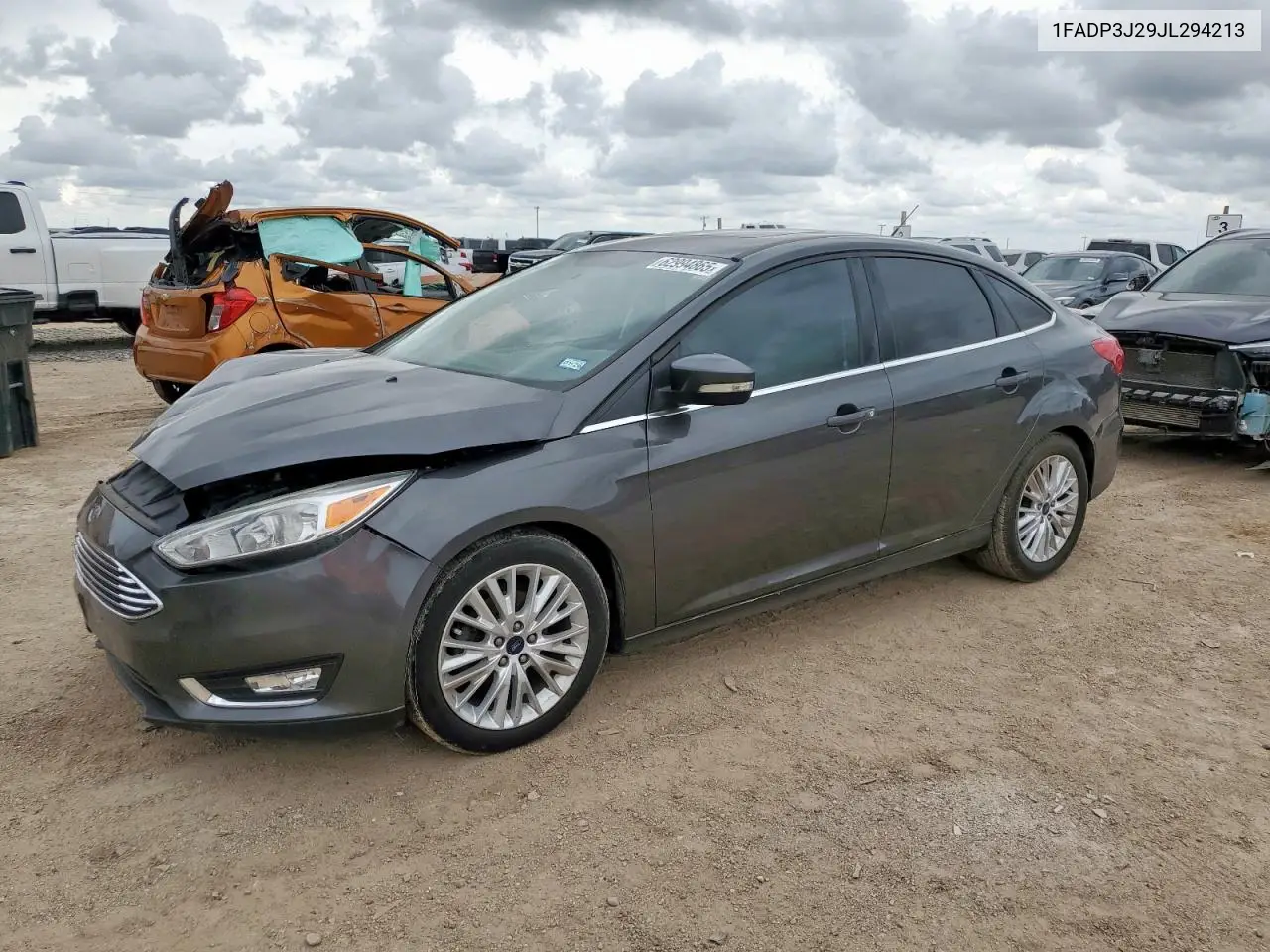 2018 Ford Focus Titanium VIN: 1FADP3J29JL294213 Lot: 62994865