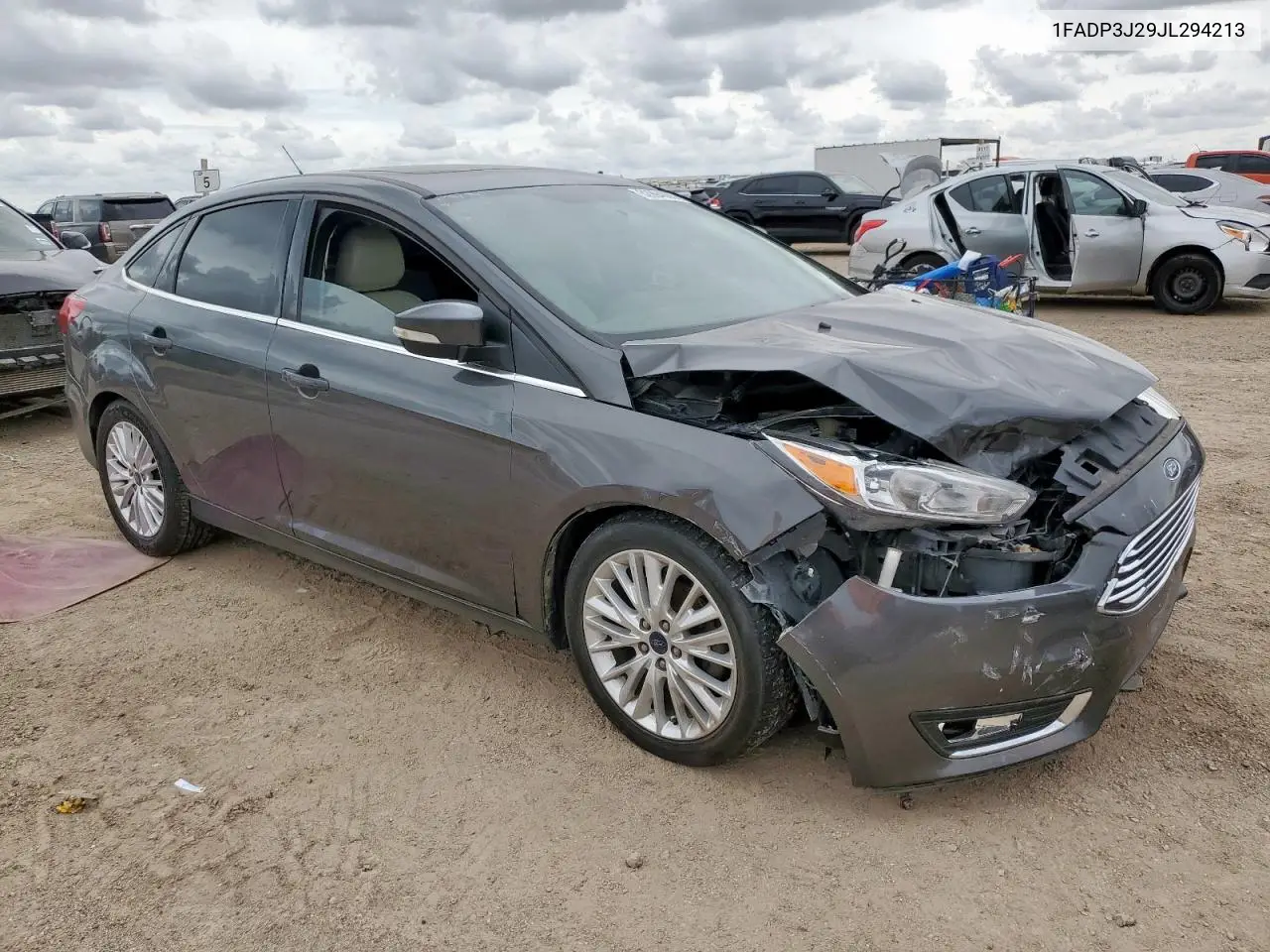 2018 Ford Focus Titanium VIN: 1FADP3J29JL294213 Lot: 62994865