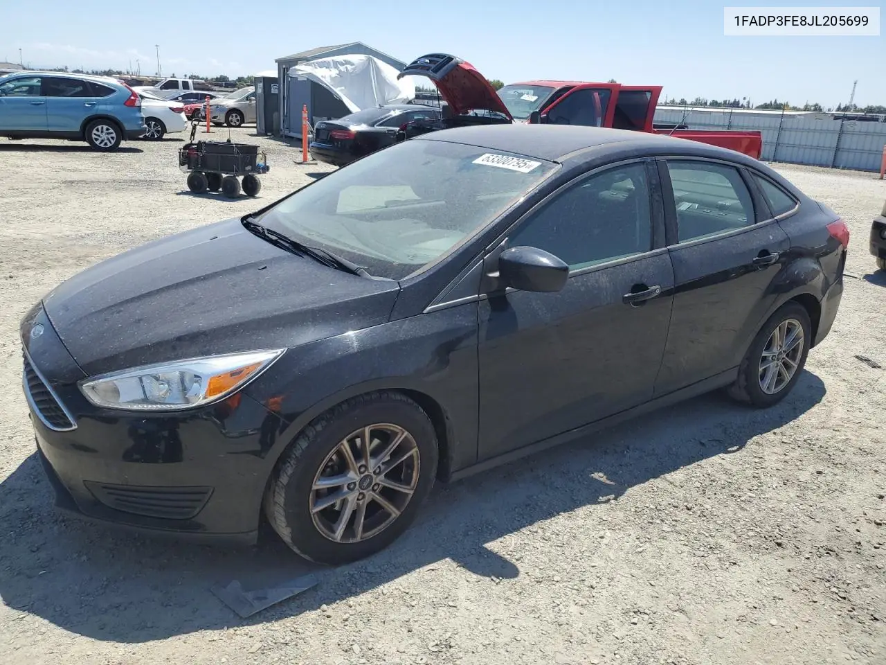 2018 Ford Focus Se VIN: 1FADP3FE8JL205699 Lot: 63300795