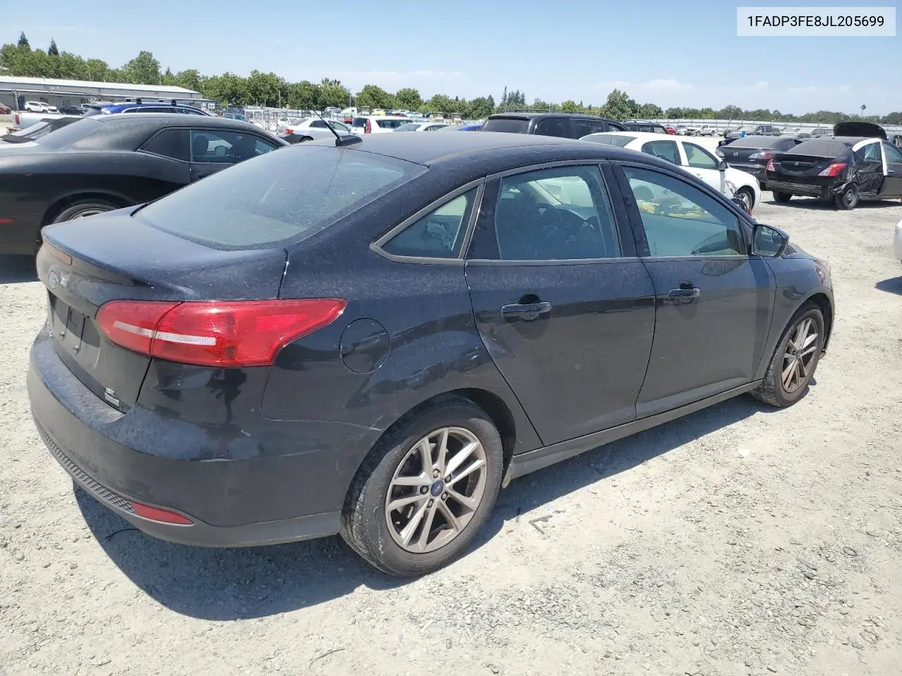 2018 Ford Focus Se VIN: 1FADP3FE8JL205699 Lot: 63300795