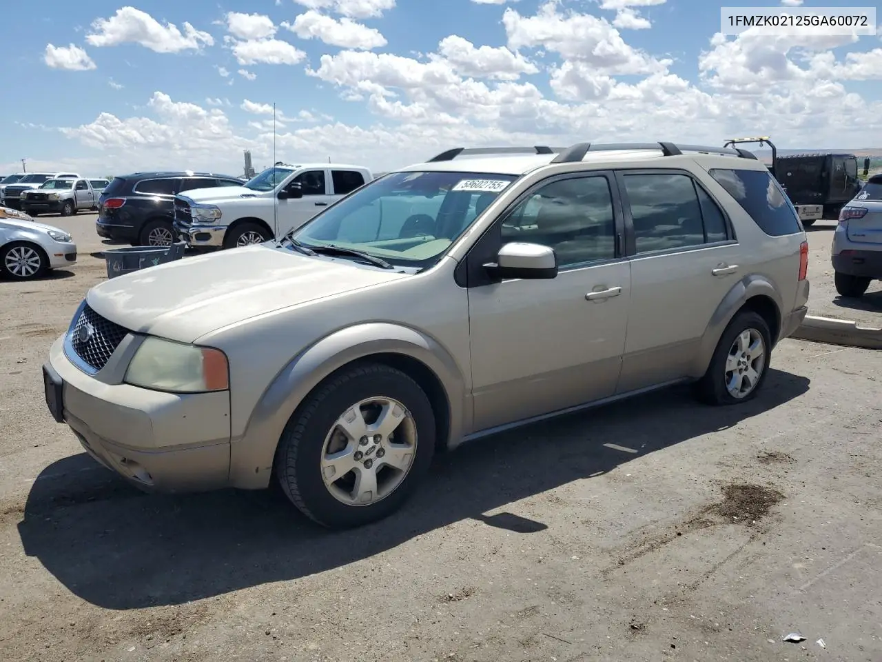 2005 Ford Freestyle Sel VIN: 1FMZK02125GA60072 Lot: 58602755