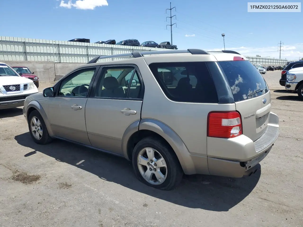 2005 Ford Freestyle Sel VIN: 1FMZK02125GA60072 Lot: 58602755