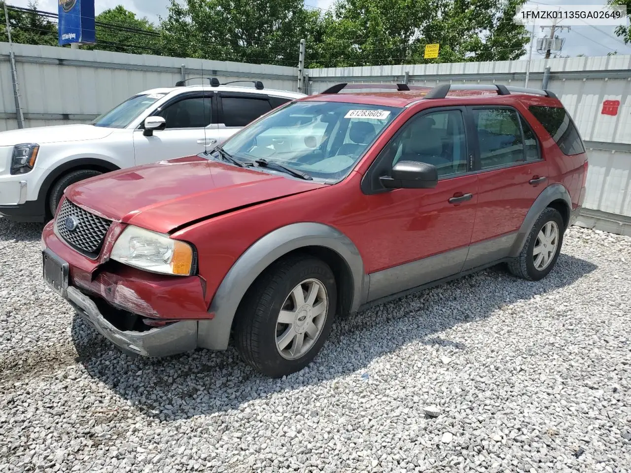 2005 Ford Freestyle Se VIN: 1FMZK01135GA02649 Lot: 61283605