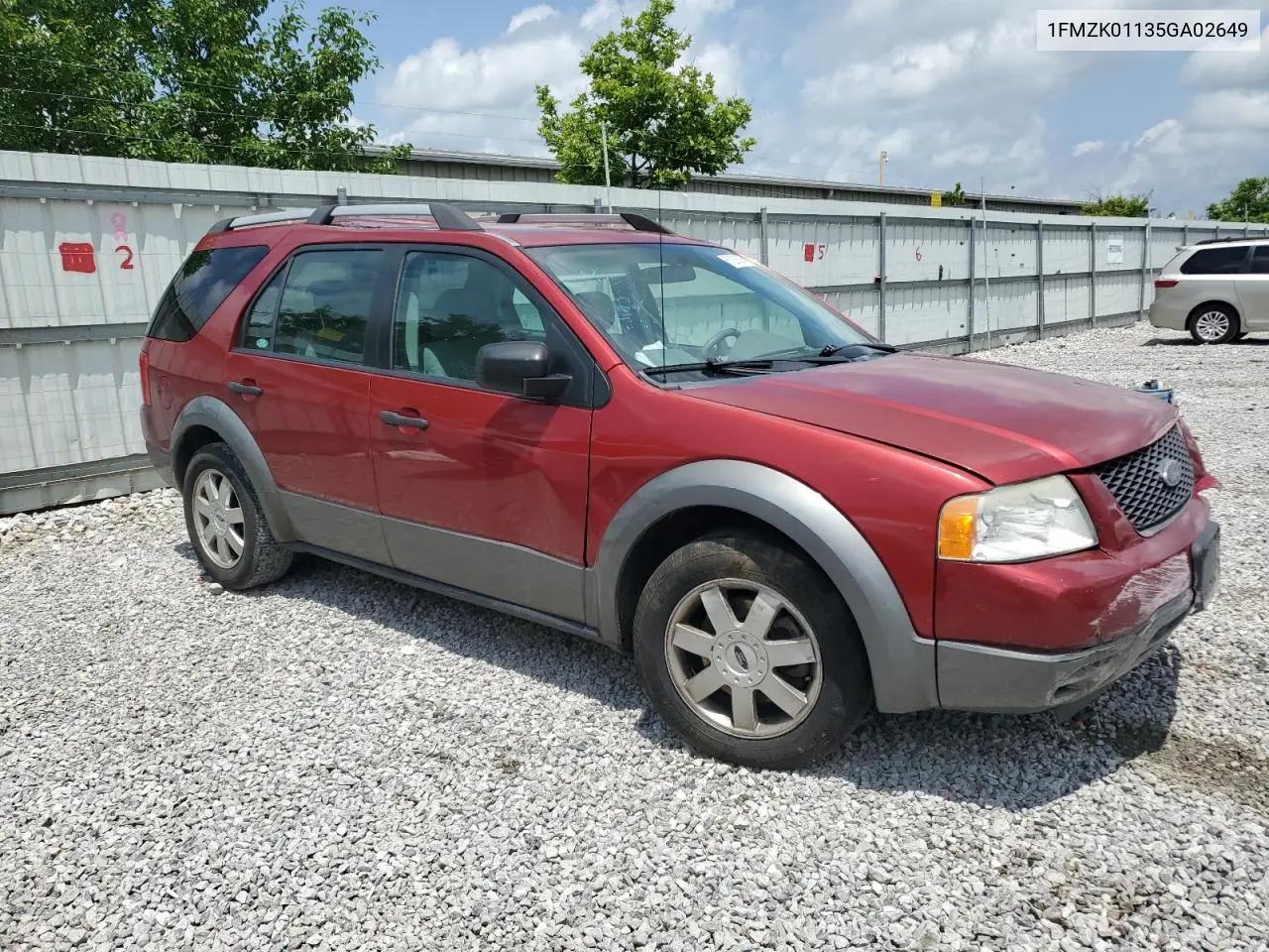2005 Ford Freestyle Se VIN: 1FMZK01135GA02649 Lot: 61283605