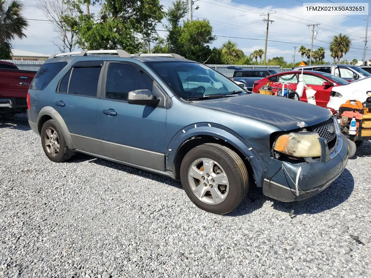 2005 Ford Freestyle Sel VIN: 1FMZK021X5GA32651 Lot: 62632635