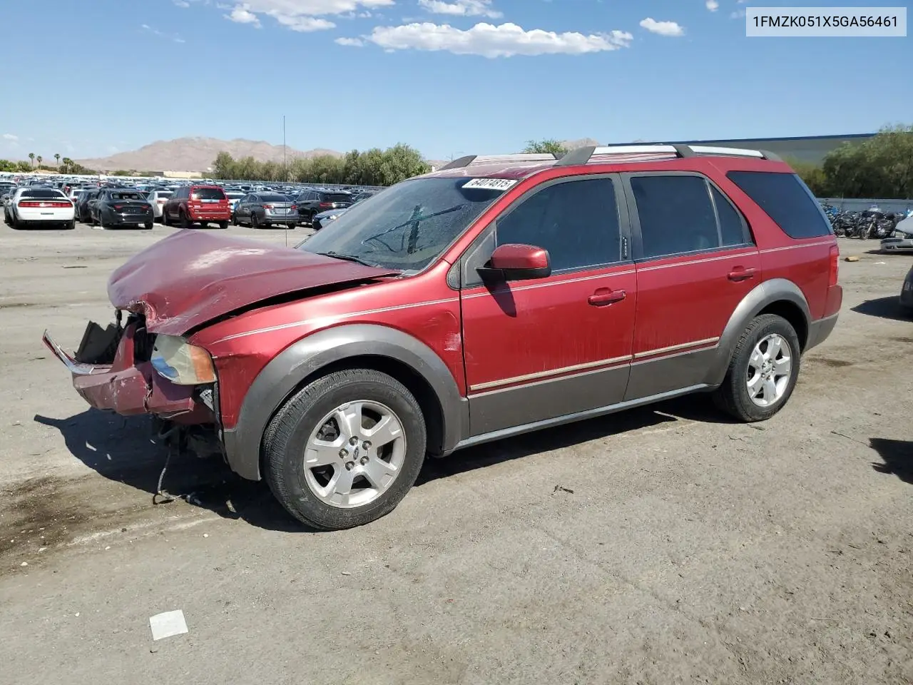 2005 Ford Freestyle Sel VIN: 1FMZK051X5GA56461 Lot: 64074815